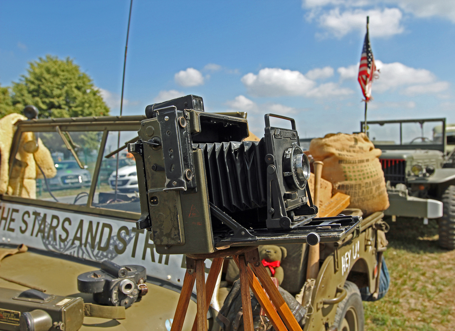 Billy Jeep - Stars and Stripes -Balgenkamera-