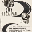 bilora boy - werbeblatt für LUXA PAN
