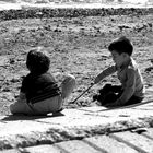 Bimbi in spiaggia