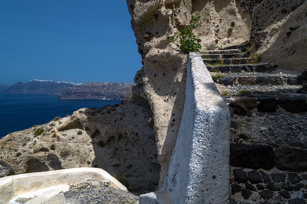 Bimsstein auf Santorin