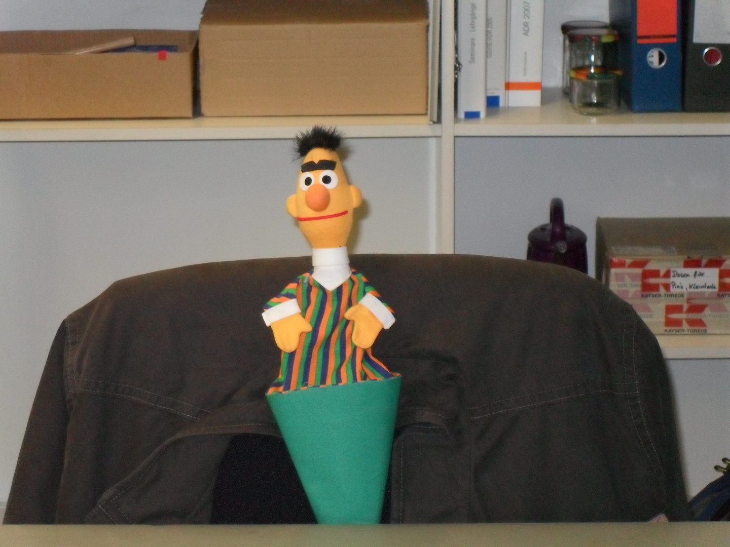 Bin im Home-Office.......Ernie übernimmt vor Ort :)