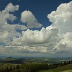 Bin wieder zurück, Wolkenstimmung in der Rhön, aufgenommen von der Wasserkuppe