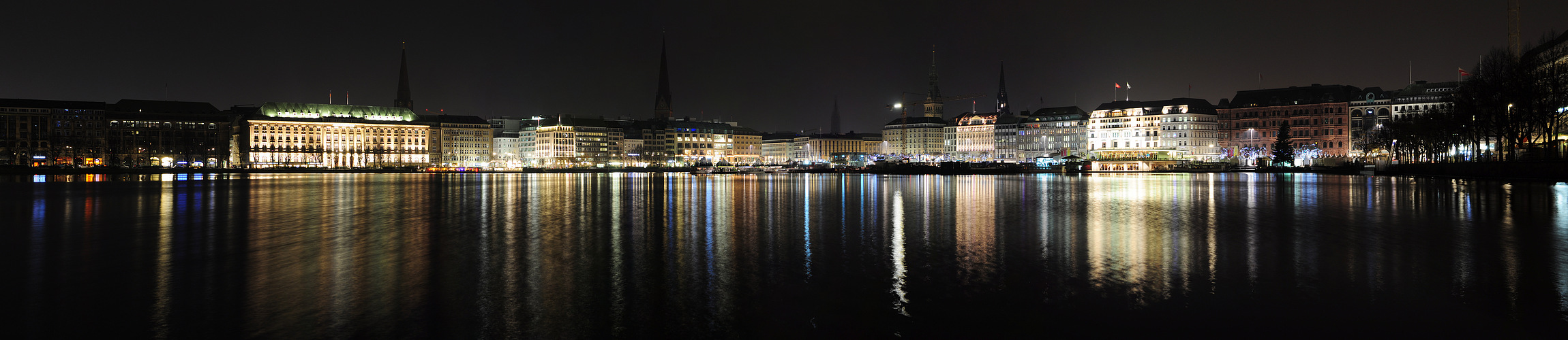 Binnen Alster bei Nacht