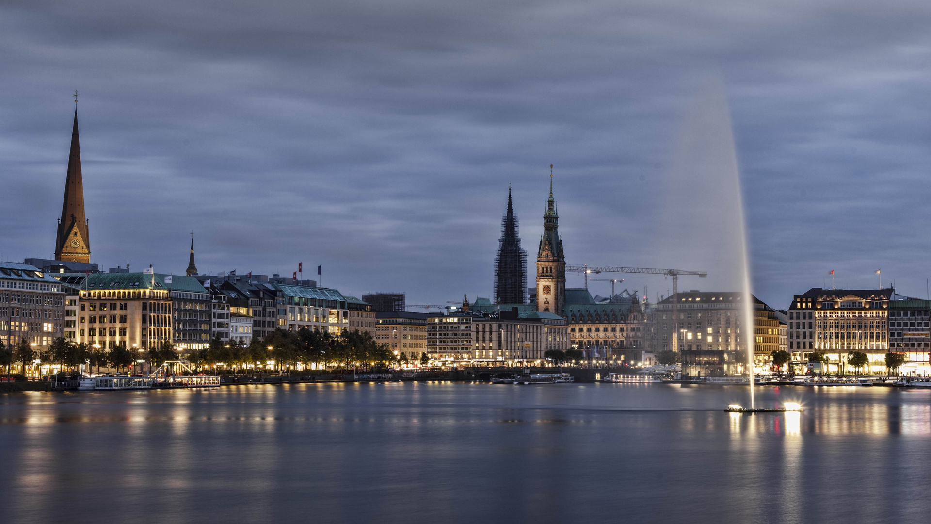 Binnenalster am Abend