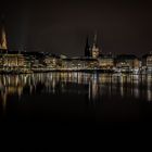 Binnenalster bei Nacht