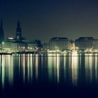 Binnenalster bei Nacht