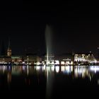 Binnenalster Hamburg, blick auf den Jungfernstieg HH