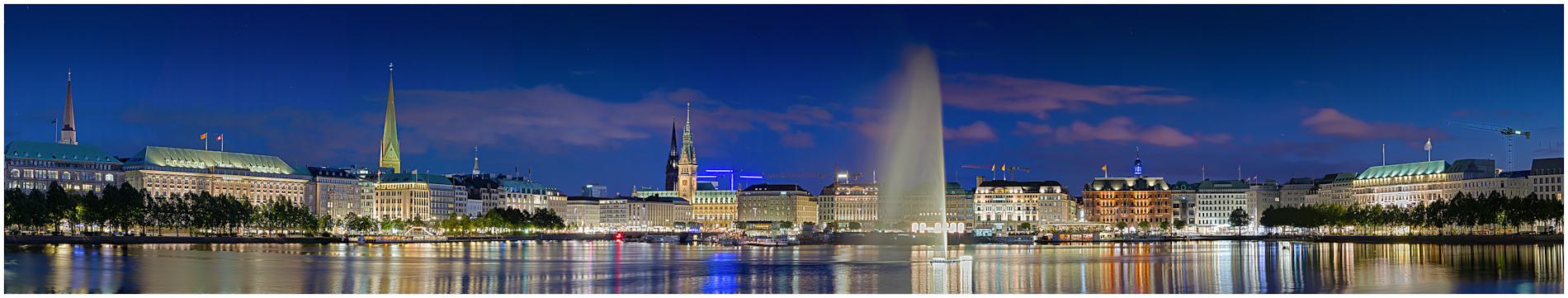 Binnenalster HDR Panorama (Alster Hamburg)