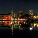 Binnenalster mit Blick auf den Fernsehturm