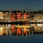 Binnenalster mit Blick auf den Hamburger Hof