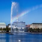 Binnenalster mit Schwan und Fontaine