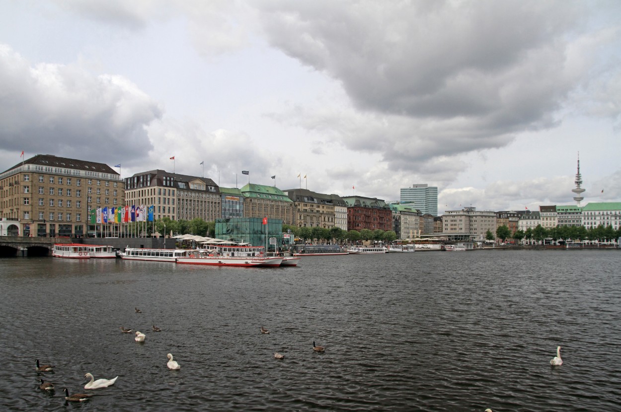 Binnenalster und Jungfernstieg