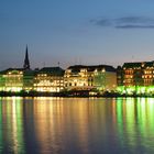 Binnenalster zur blauen Stunde