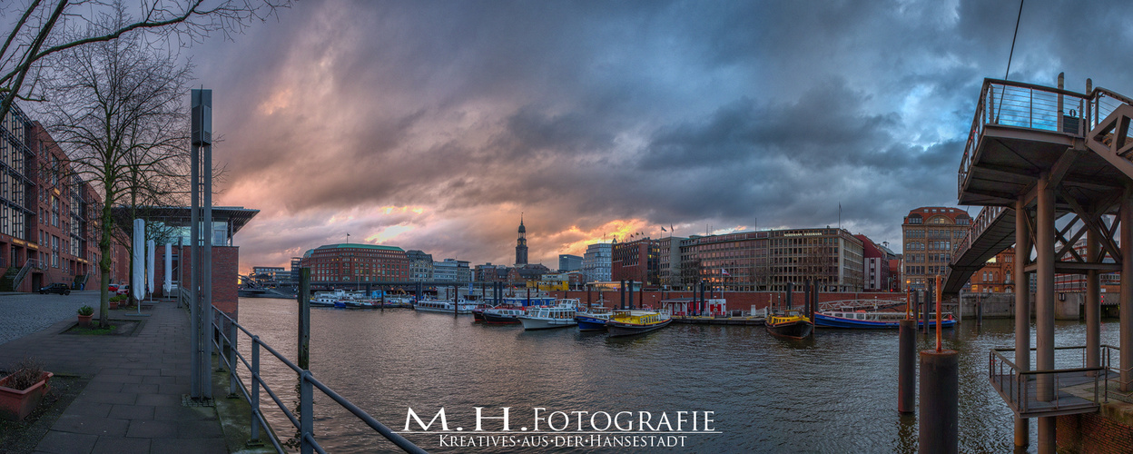 Binnenhafen Hamburg Panorama