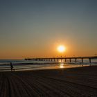 Binz - Frühsport an der Seebrücke