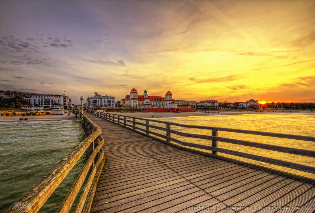 Binz in Goldenem Licht