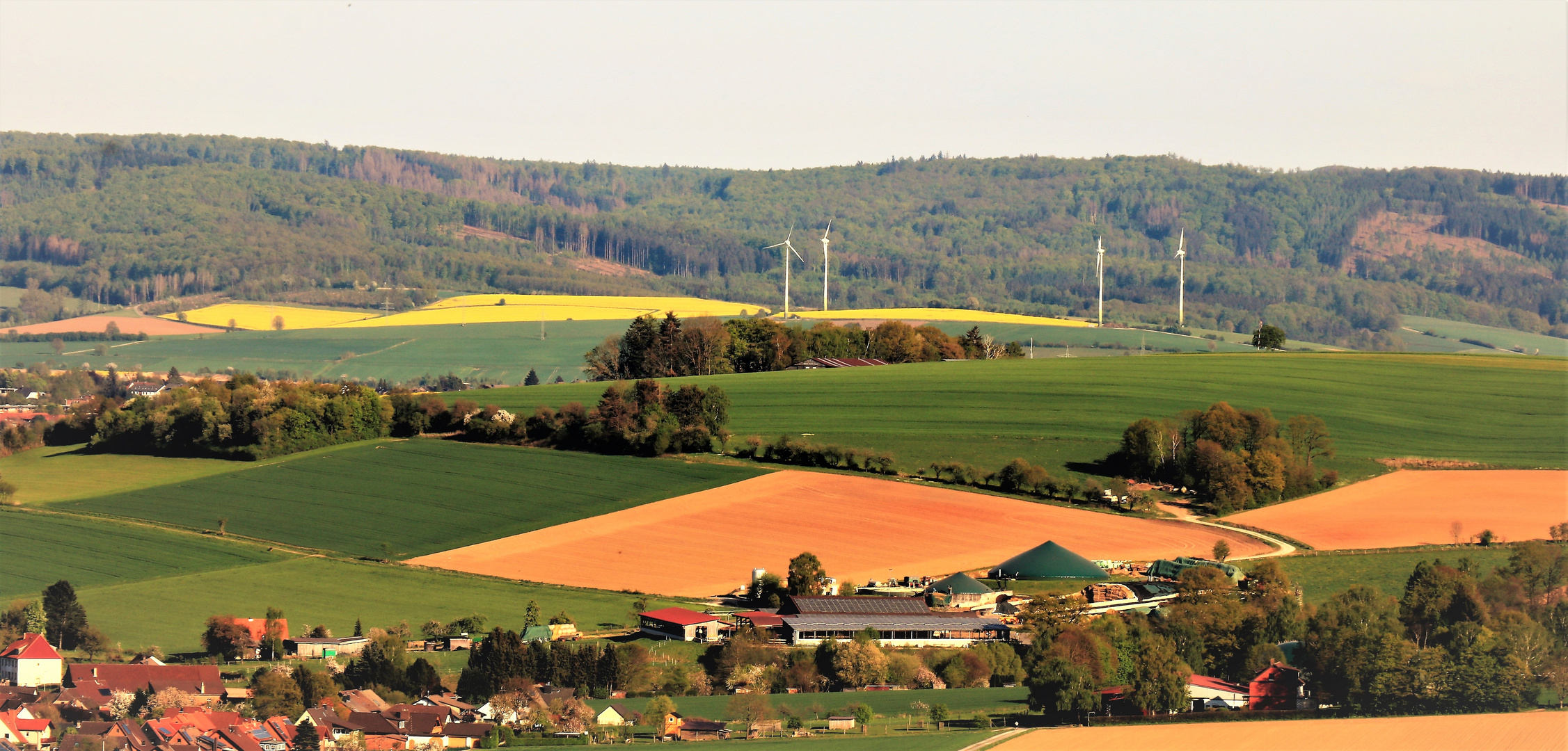 Biogasanlagen- Windräder