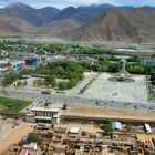 Bird eye view to Lhasa city