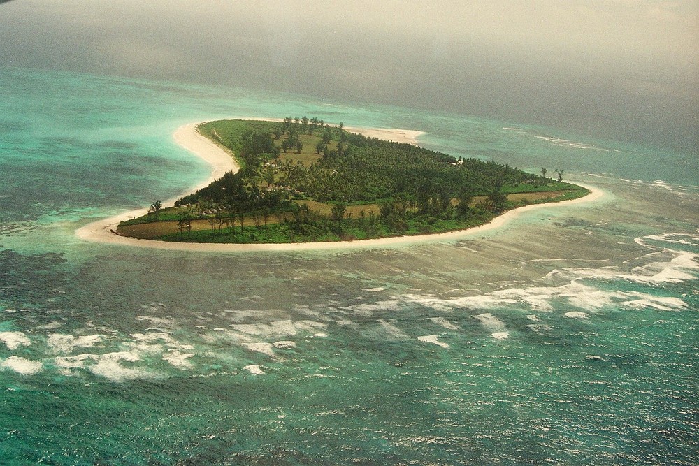 Bird Island Seychellen Luftbild