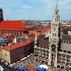 Bird View of Munich on Munich's 848th Birthday Celebrition