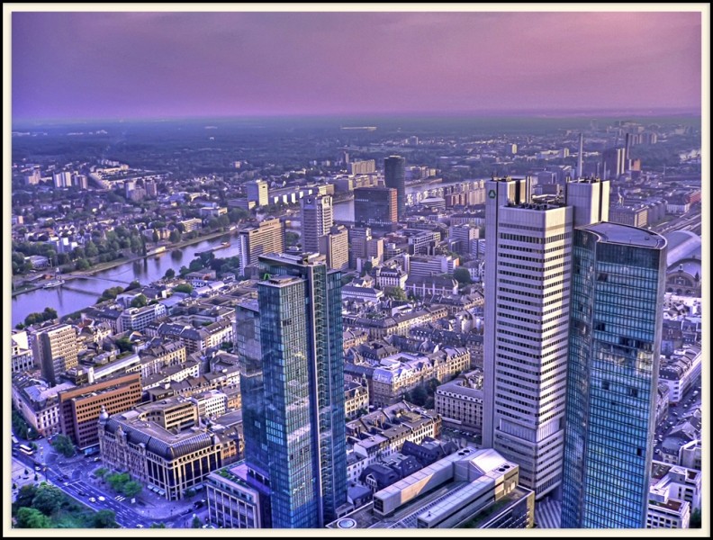 bird's-eye view, Frankfurt