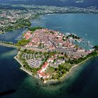 Bird's eye view of Lindau island