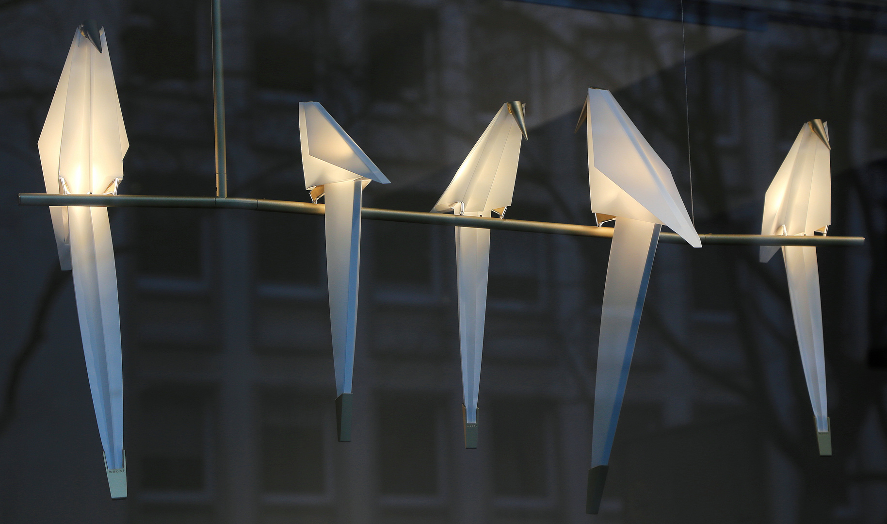 (birds) lamps on the wire