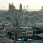 Birgu. Yellow light on the rooftops