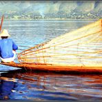 BIRMANIE - 2 - Lac Inlé ( scan de photo argentique ) 