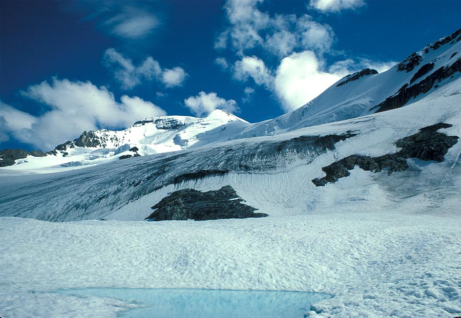 Bischen Bergsteigen am Mount Athabaska