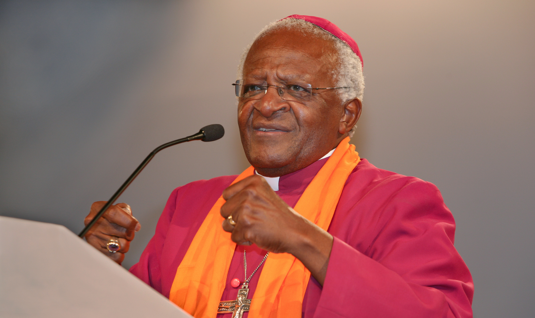 Bischof Desmond Tutu in Köln