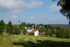 Bischofsgrün am Fuße des Ochsenkopfs im Fichtelgebirge