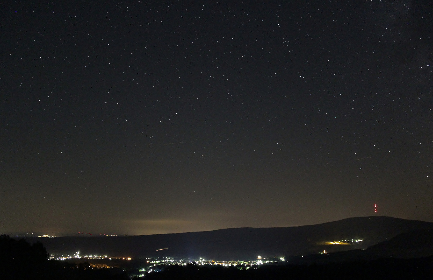 Bischofsheim Rhön bei Nacht