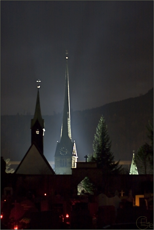 Bischofshofen bei Nacht