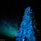 Bismarckdenkmal auf dem Feldberg um Mitternacht