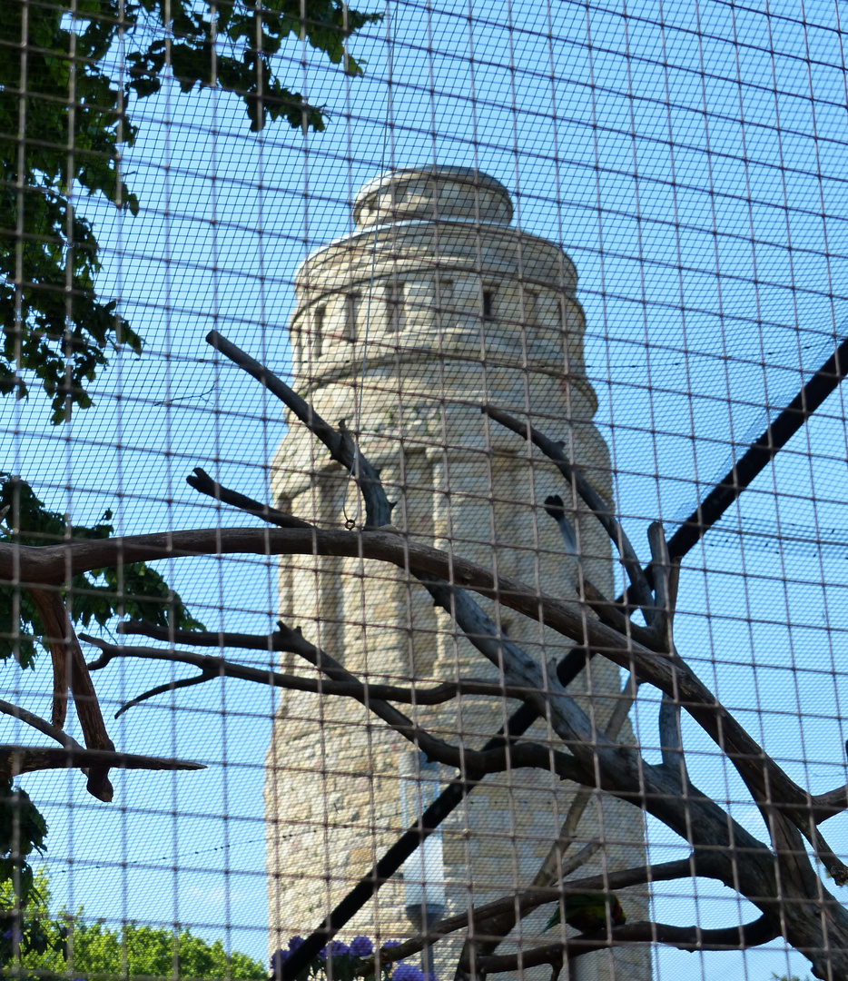 Bismarckturm hinter Gittern