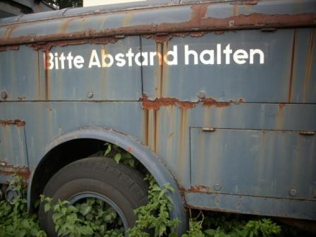 Bitte Abstand halten