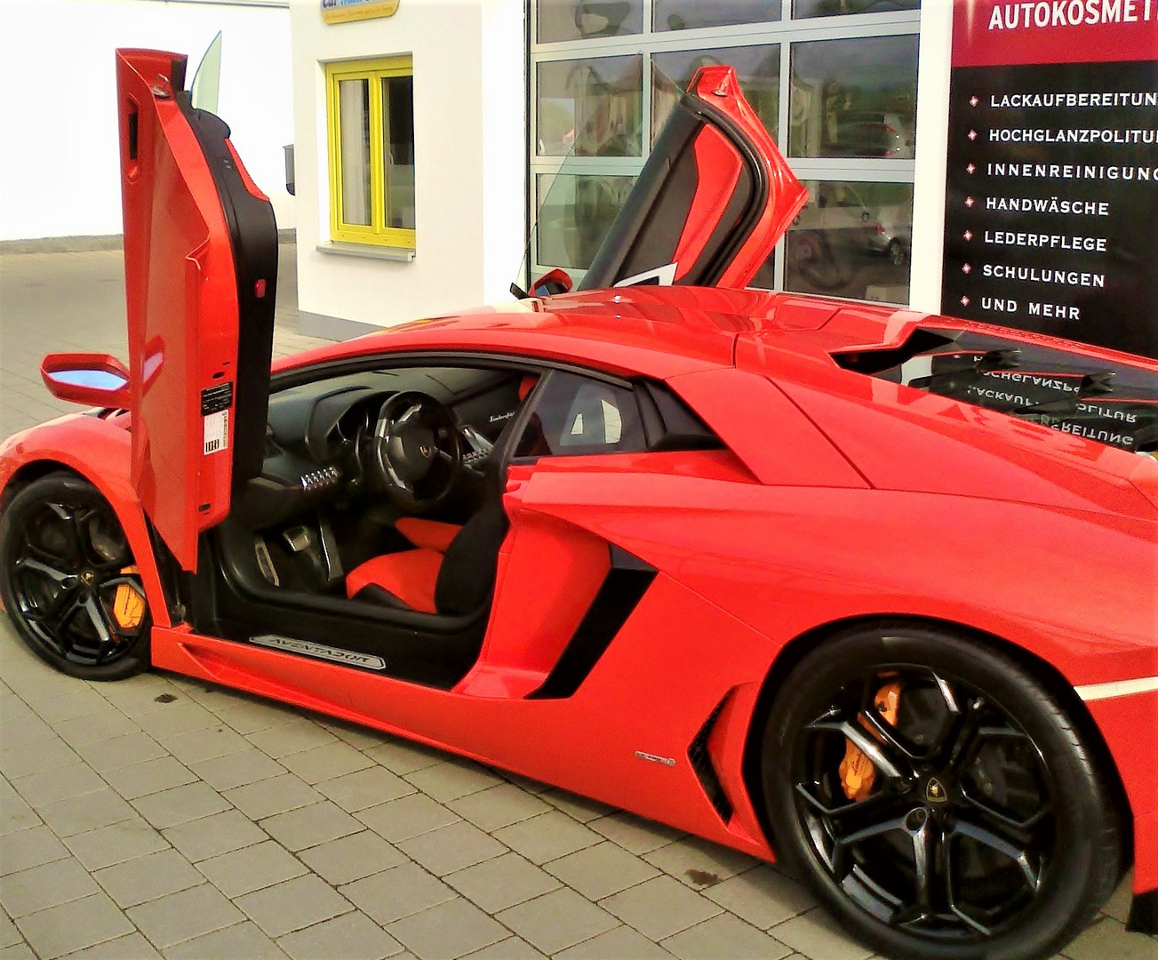 Bitte einsteigen! Lamborghini Aventador