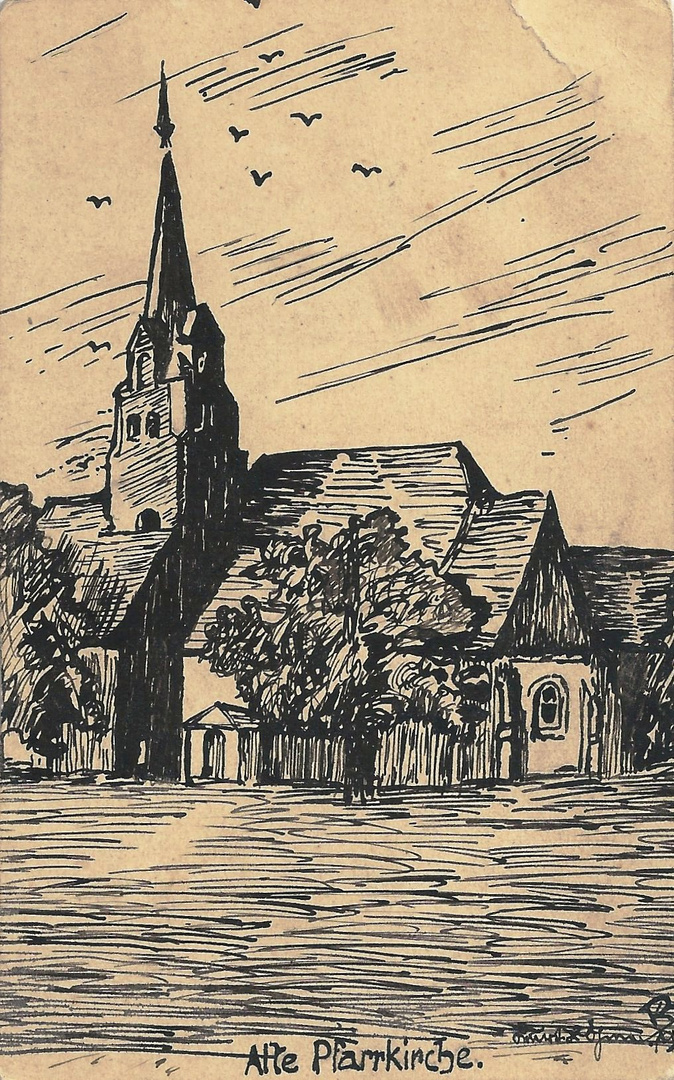 Bitterfeld - Alte Pfarrkirche 1912