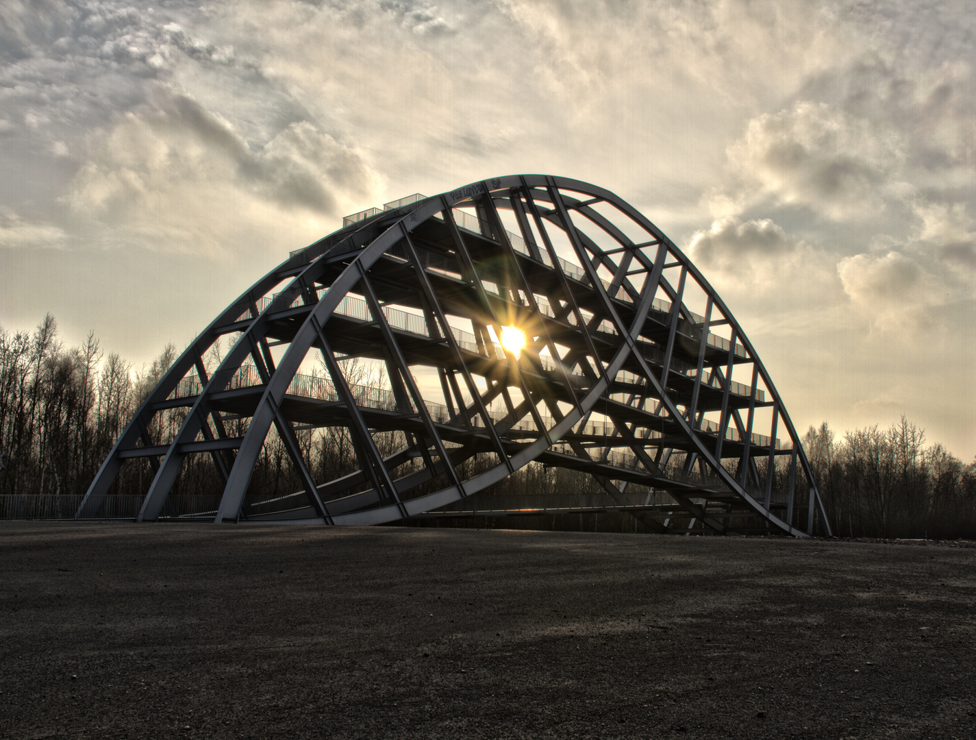 Bitterfelder Bogen Sonnenuntergang