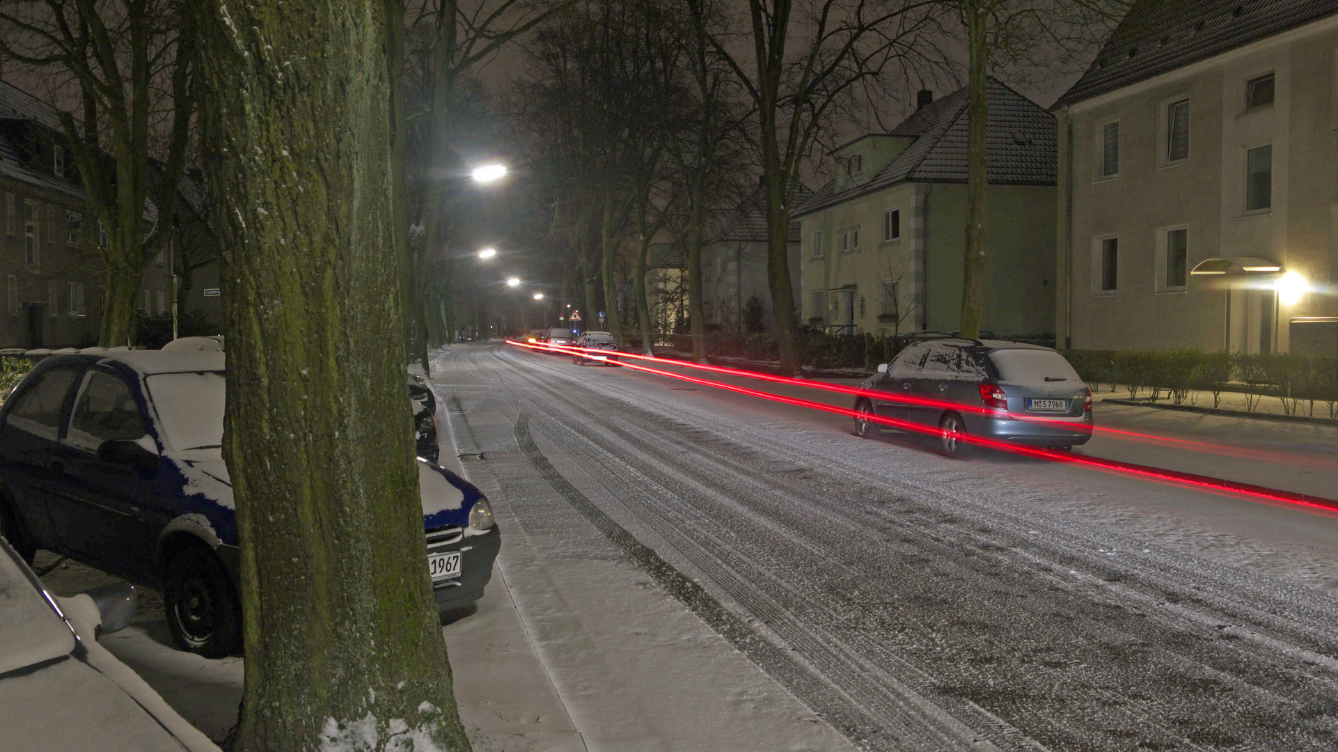 Bitterkalt morgens in meiner Straße 01