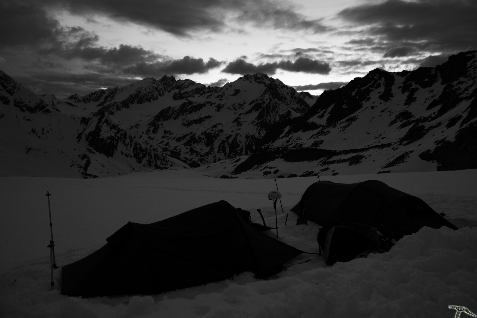 Biwak auf dem Taschachferner (2900m)