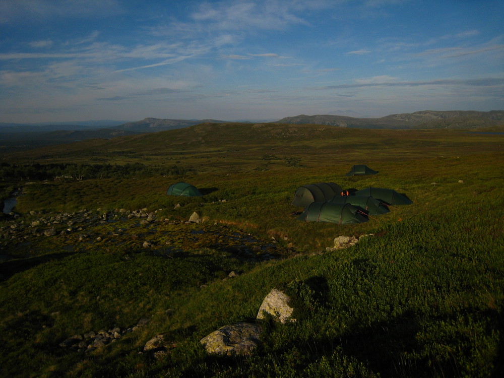 Biwak im Femundsmarka Nationalpark (Norwegen)