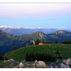 Biwak mit Panoramablick im Morgengrauen