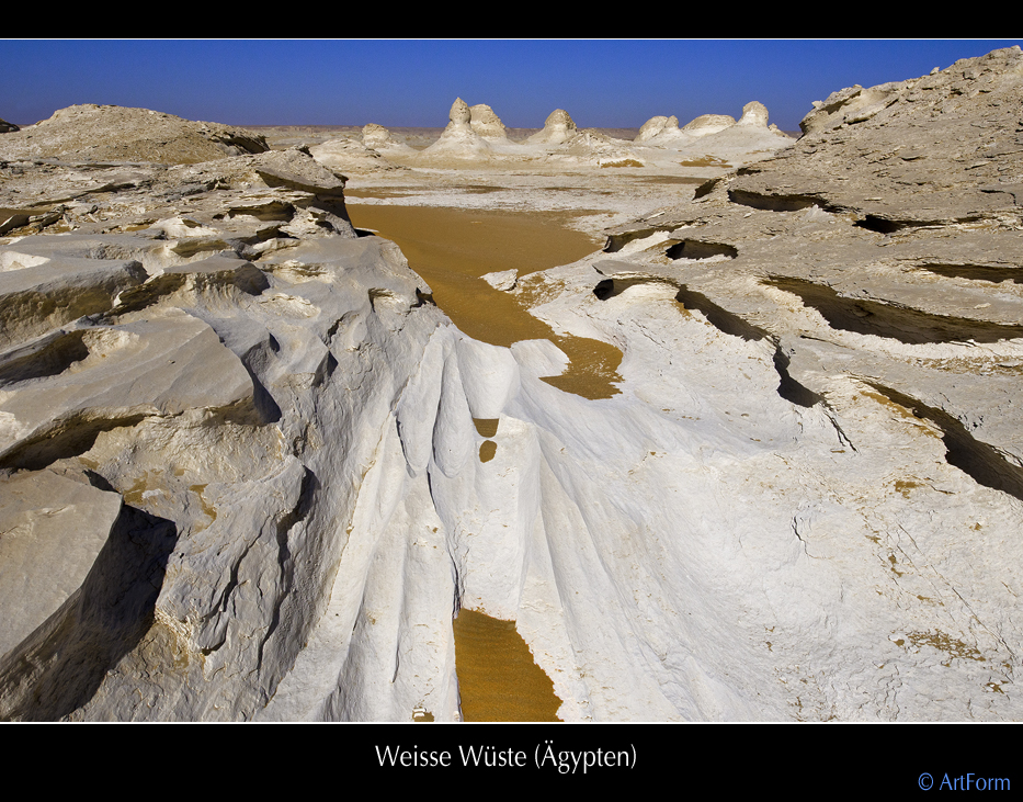 bizarre Kalksteinformen in der Weissen Wüste
