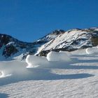 Bizarre Landschaft durch den Wind