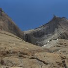 Bizarre mountain scape before Dira Phuk Monastery