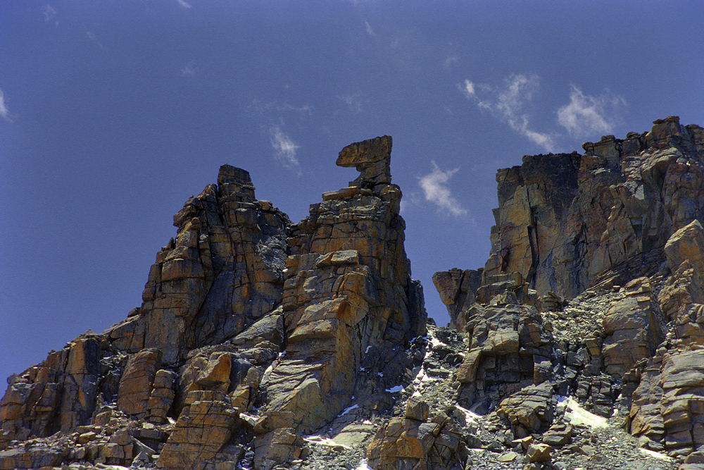 Bizarre rock formation