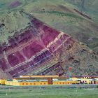 Bizarre rock strata near Tanggula town