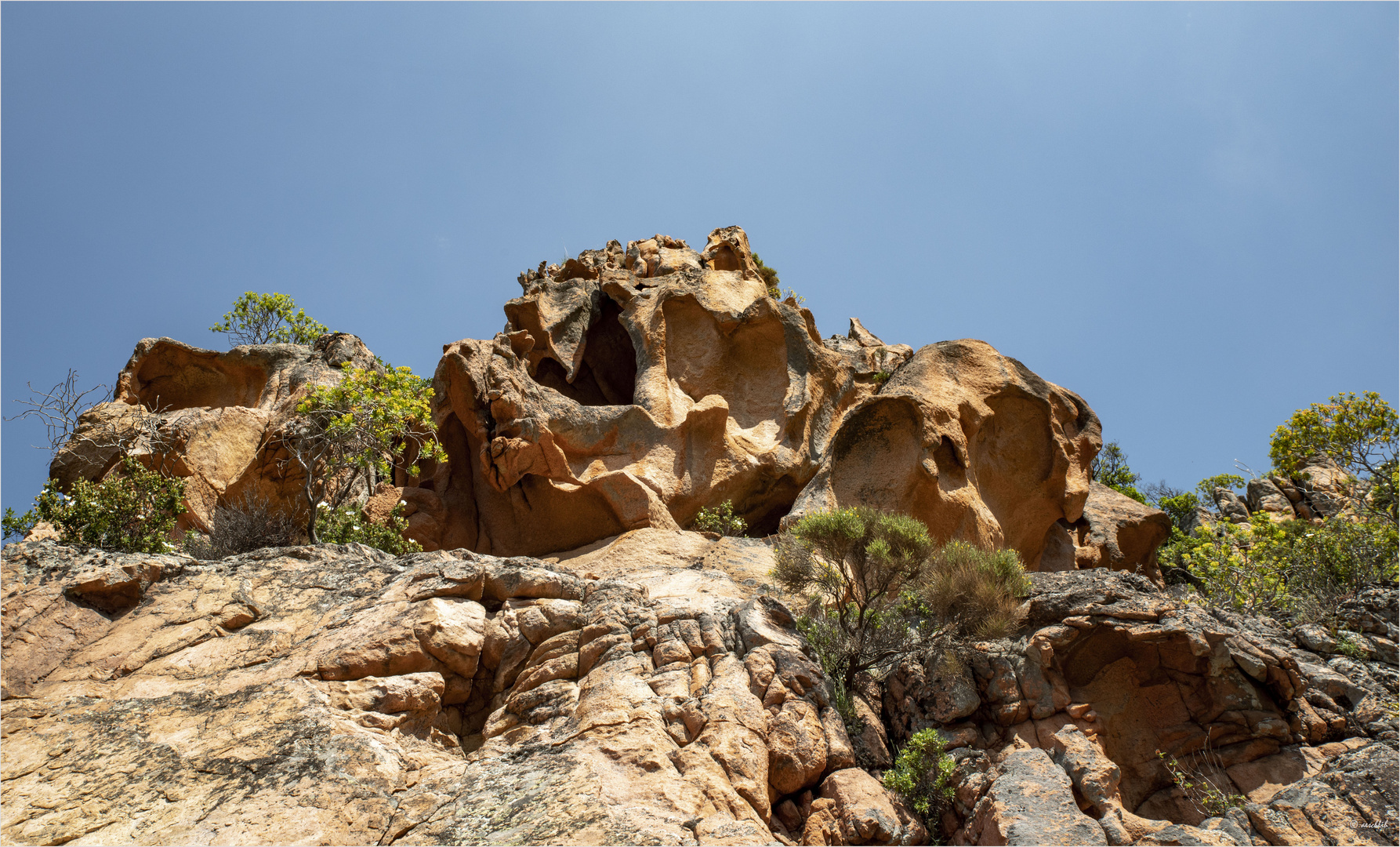 Bizarren Felsen...